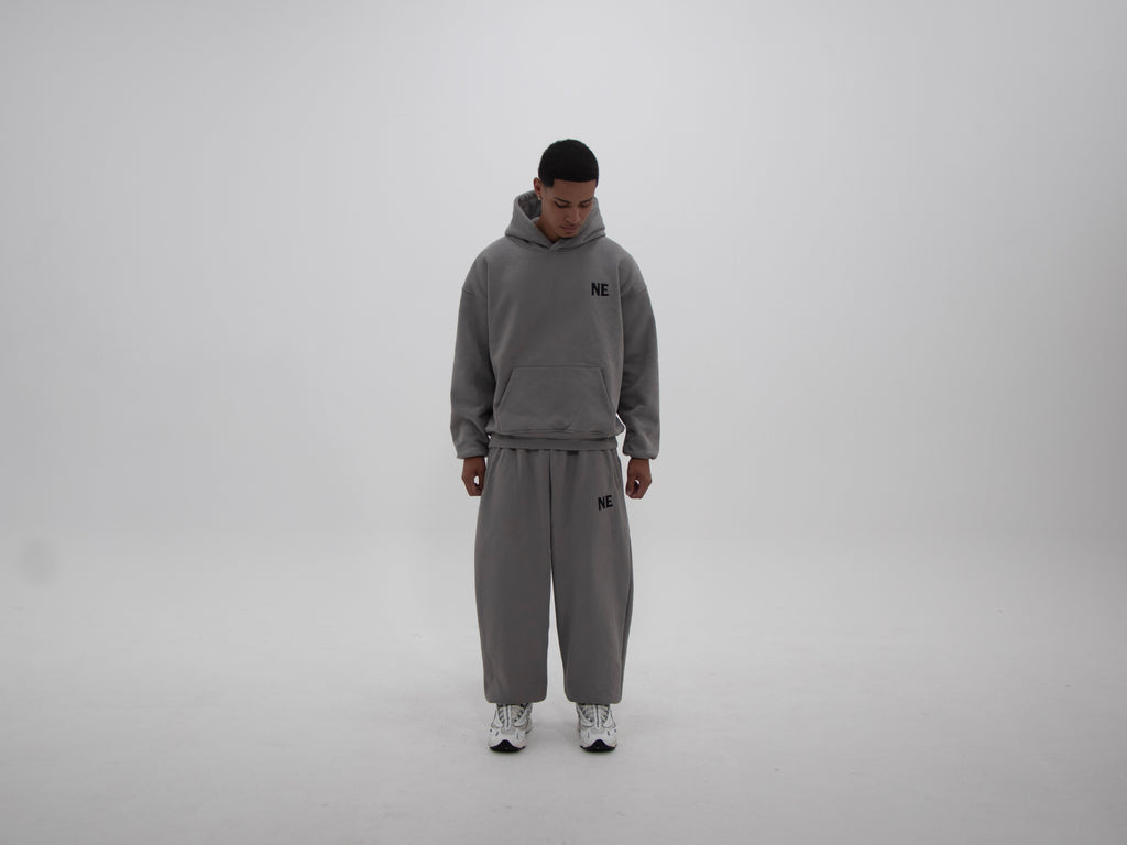 NAKEDELEMENT Heavyweight Hoodie — Grey (410 GSM)