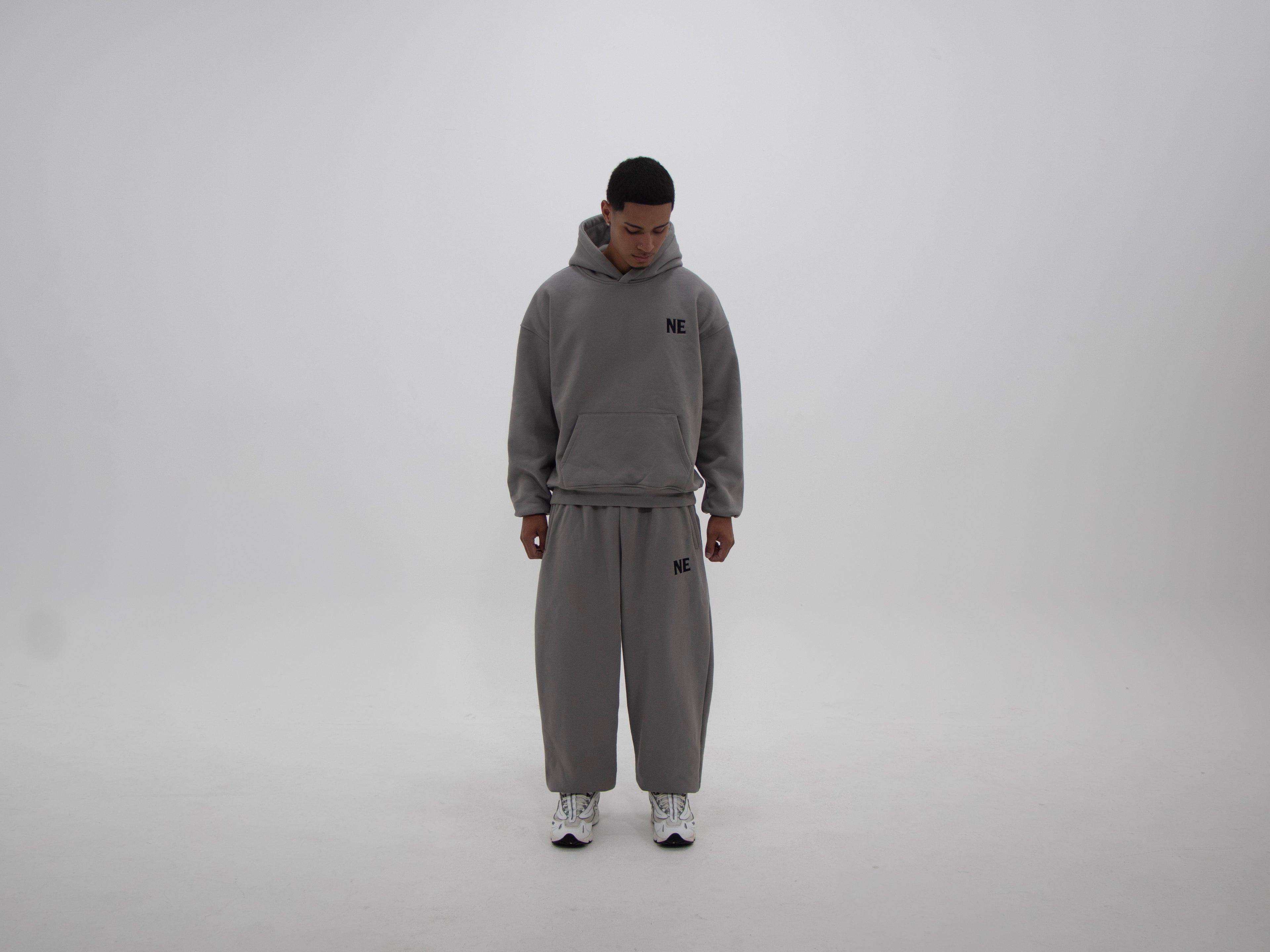 NAKEDELEMENT Heavyweight Hoodie — Grey (410 GSM)