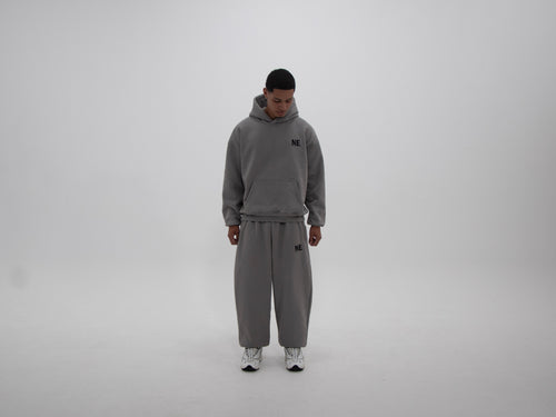 NAKEDELEMENT Heavyweight Hoodie — Grey (410 GSM)