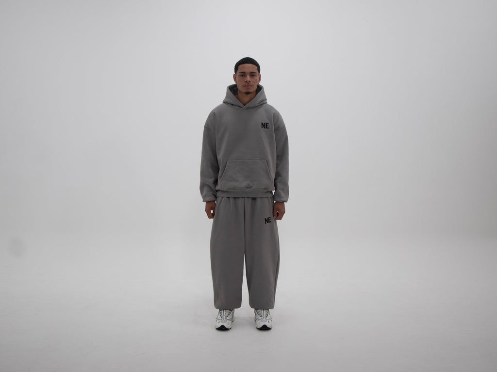 NAKEDELEMENT Heavyweight Hoodie — Grey (410 GSM)