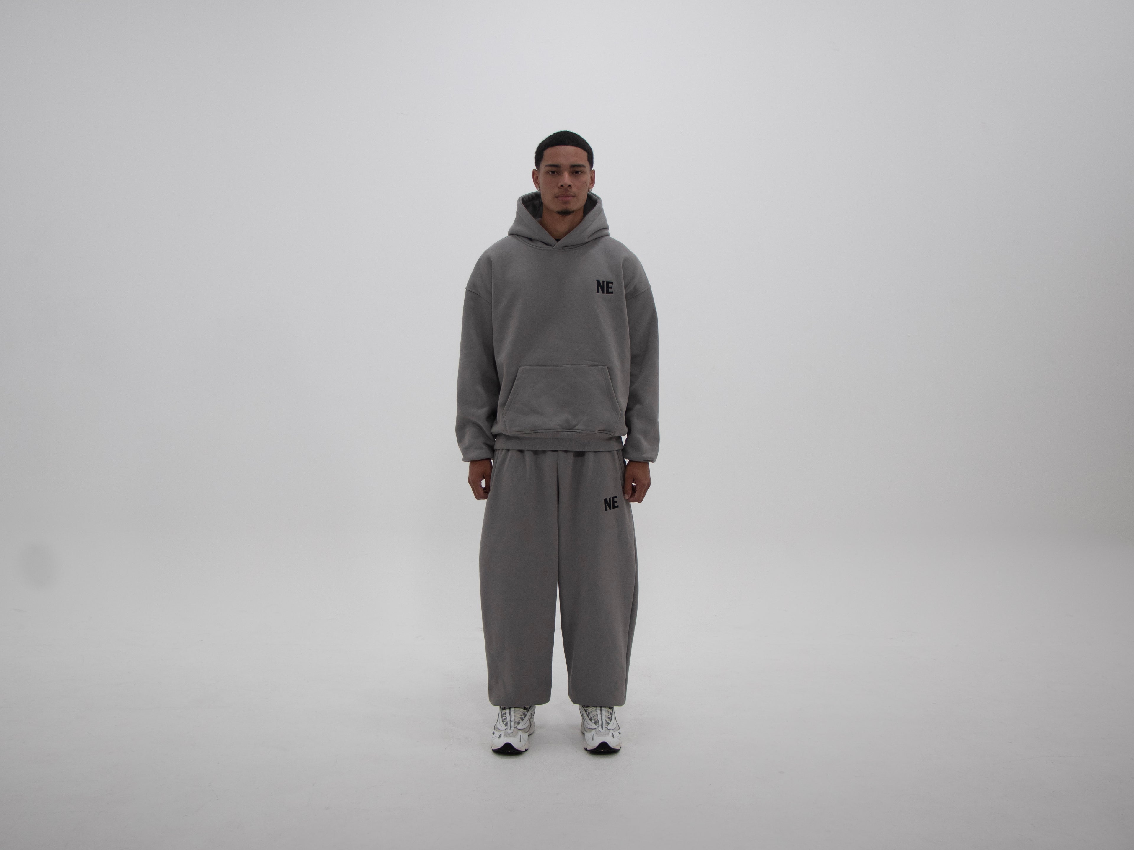 NAKEDELEMENT Heavyweight Hoodie — Grey (410 GSM)