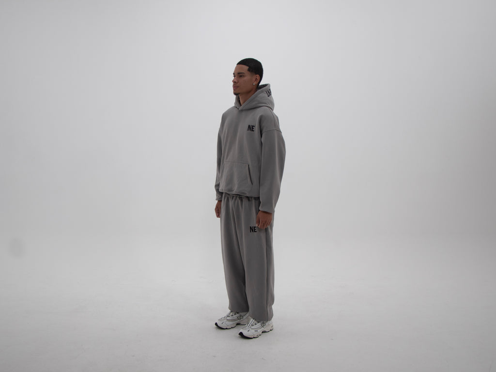 NAKEDELEMENT Heavyweight Hoodie — Grey (410 GSM)