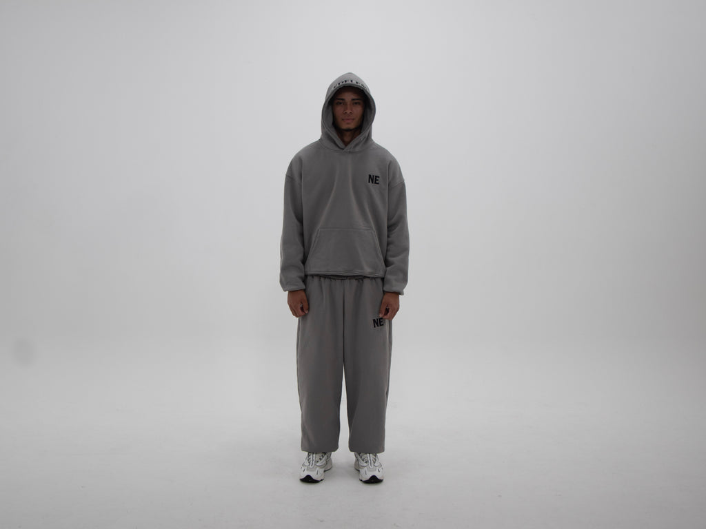 NAKEDELEMENT Heavyweight Hoodie — Grey (410 GSM)