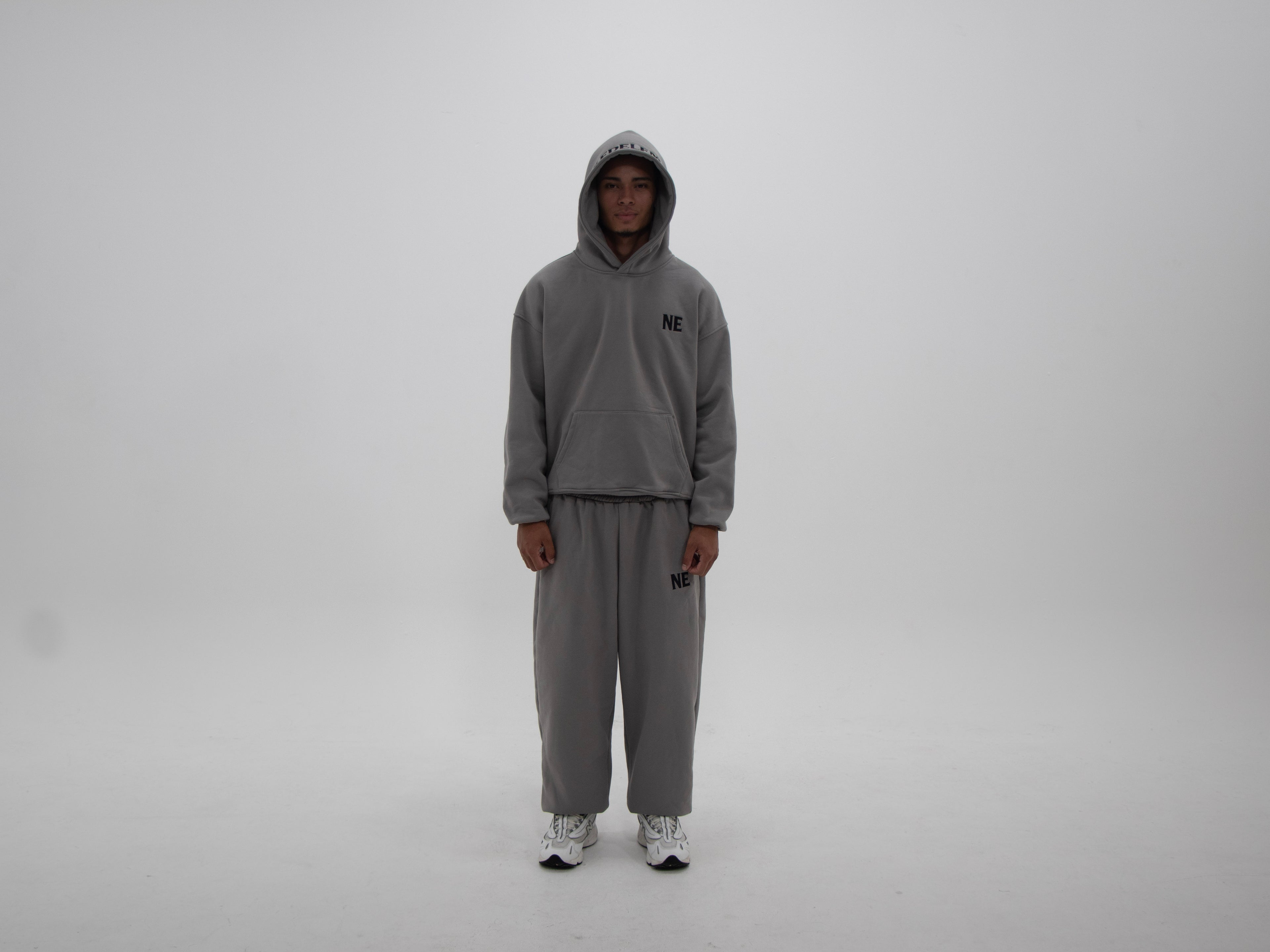 NAKEDELEMENT Heavyweight Hoodie — Grey (410 GSM)