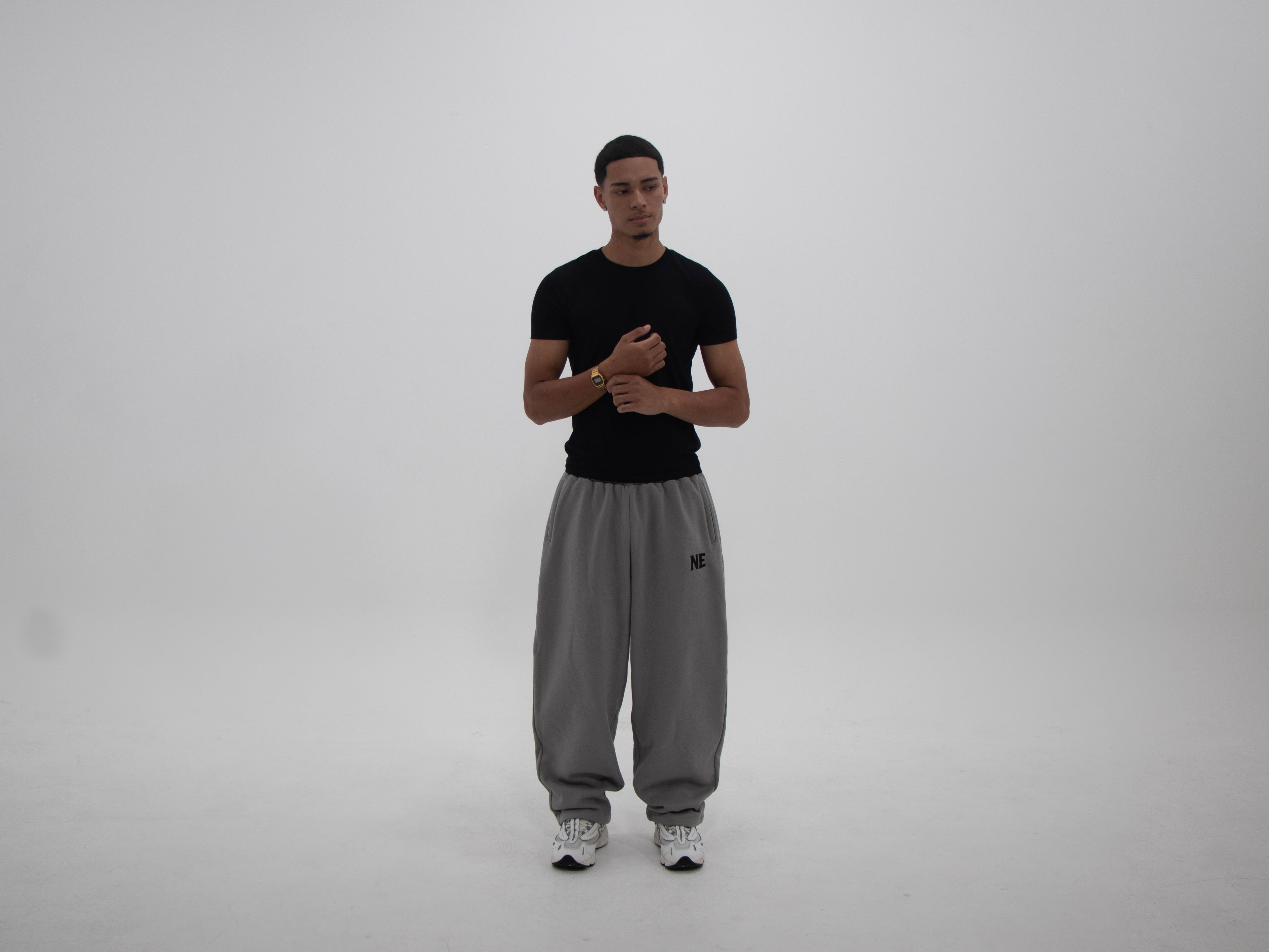 NAKEDELEMENT Heavyweight Sweatpants — Grey (410 GSM)
