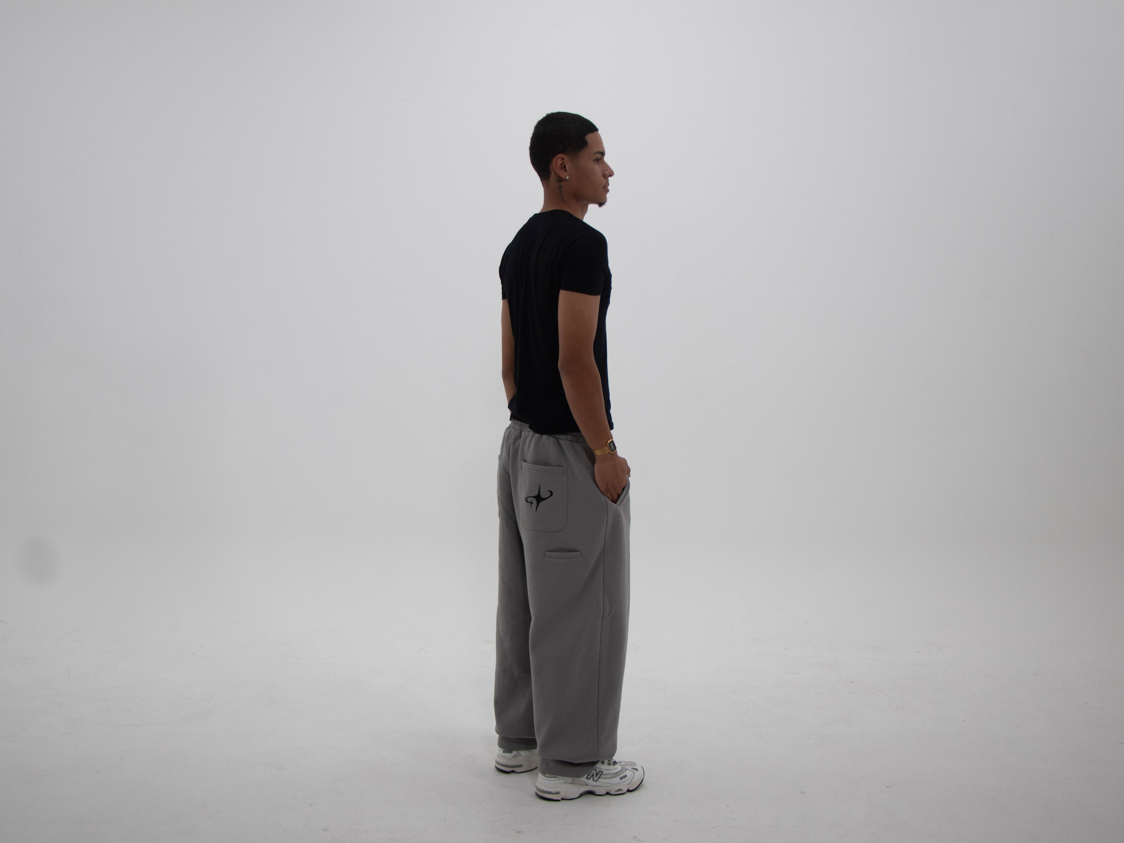 NAKEDELEMENT Heavyweight Sweatpants — Grey (410 GSM)